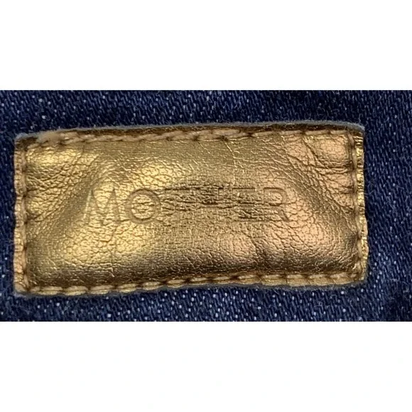 Mother Jeans Womens 27 The Insider Crop Step Fray Jeans Off Limits Dark Wash - Picture 6 of 11